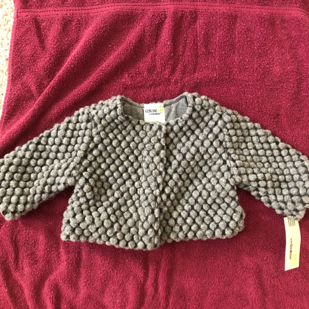 NWT GENUINE KIDS -OSHKOSH GREY JACKET